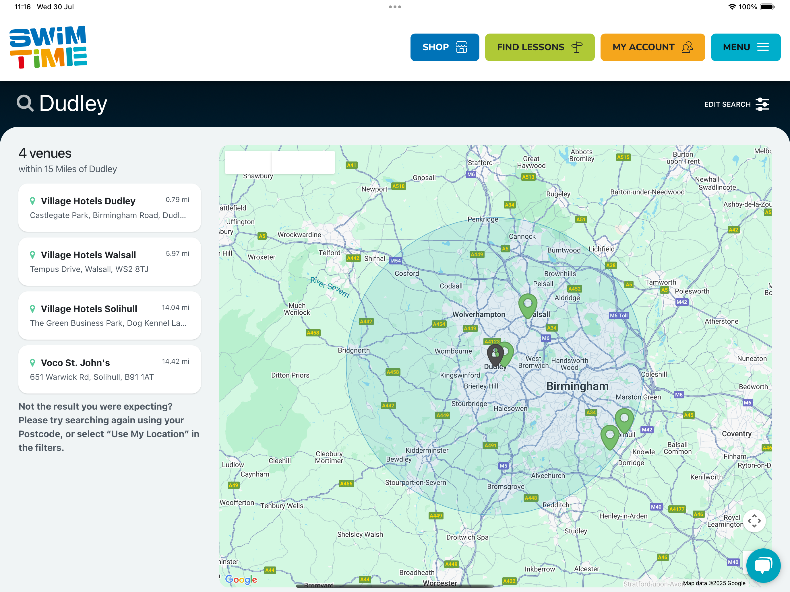 Screenshot of Venues on a Map from the Franscape Finder Screenshot of Venues on a Map from the Franscape Finder